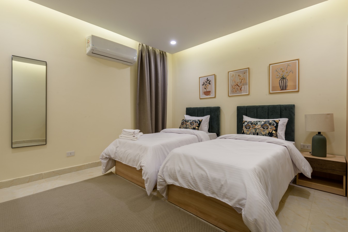 S205 | 8-min Airport Stay By Hazel Spaces in Nasr City - bedroom view 2