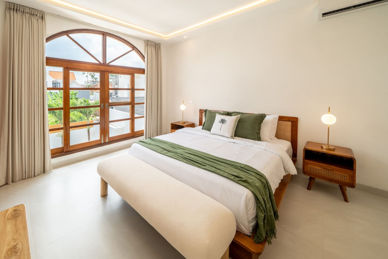 Bedroom with Large Windows