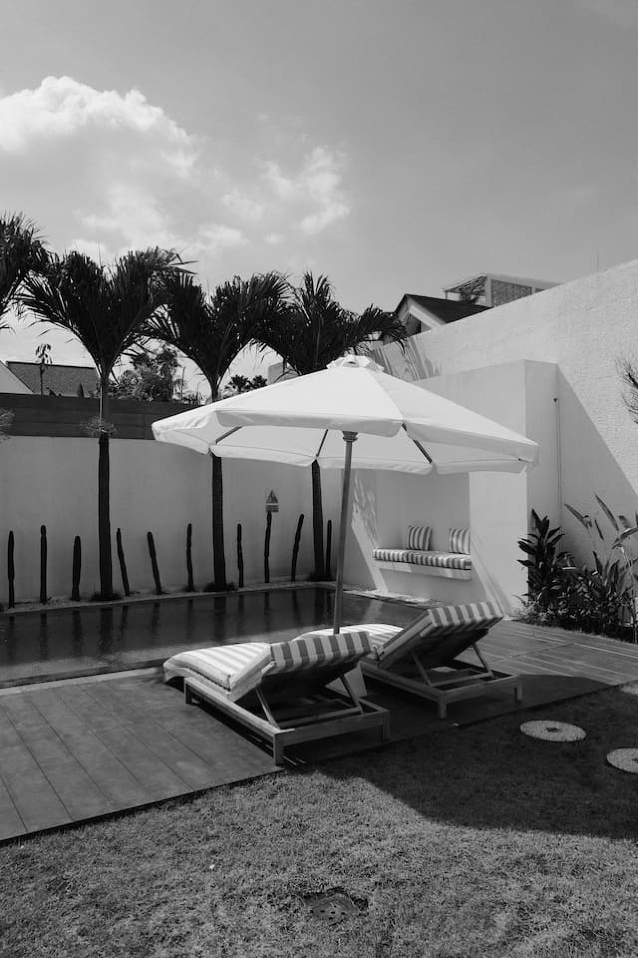 Modern Monochrome Sunbed
