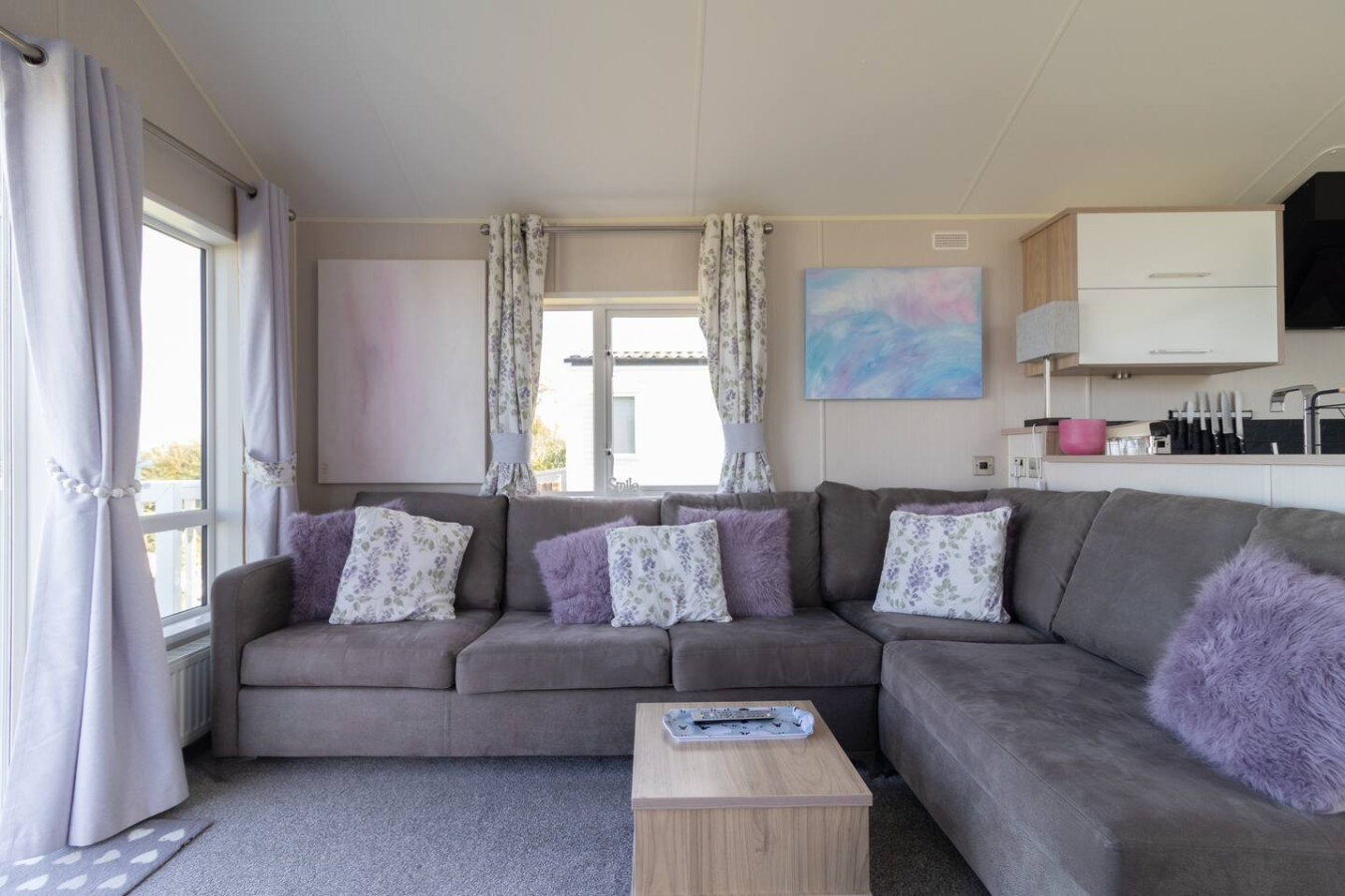 Stunning Sea View Lodge | Pool + Long Stays & Pets in Ashcroft Leisure Park 10 Millionaires Row - Property image 2 - VivreStays