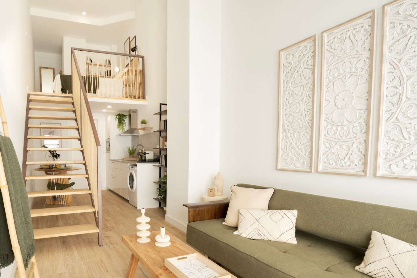 Interior de un loft en Malilla
