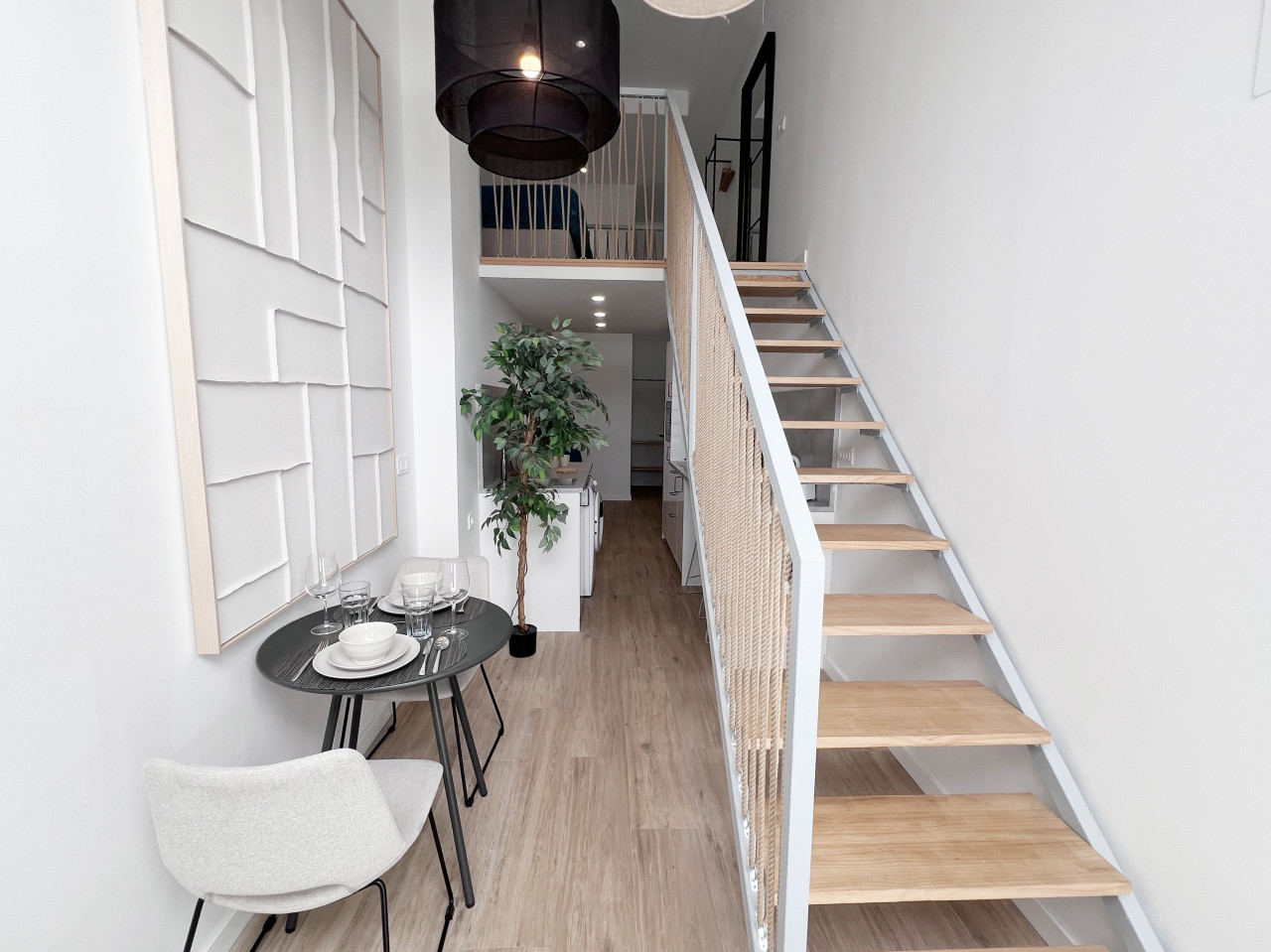 Interior de un loft en Malilla