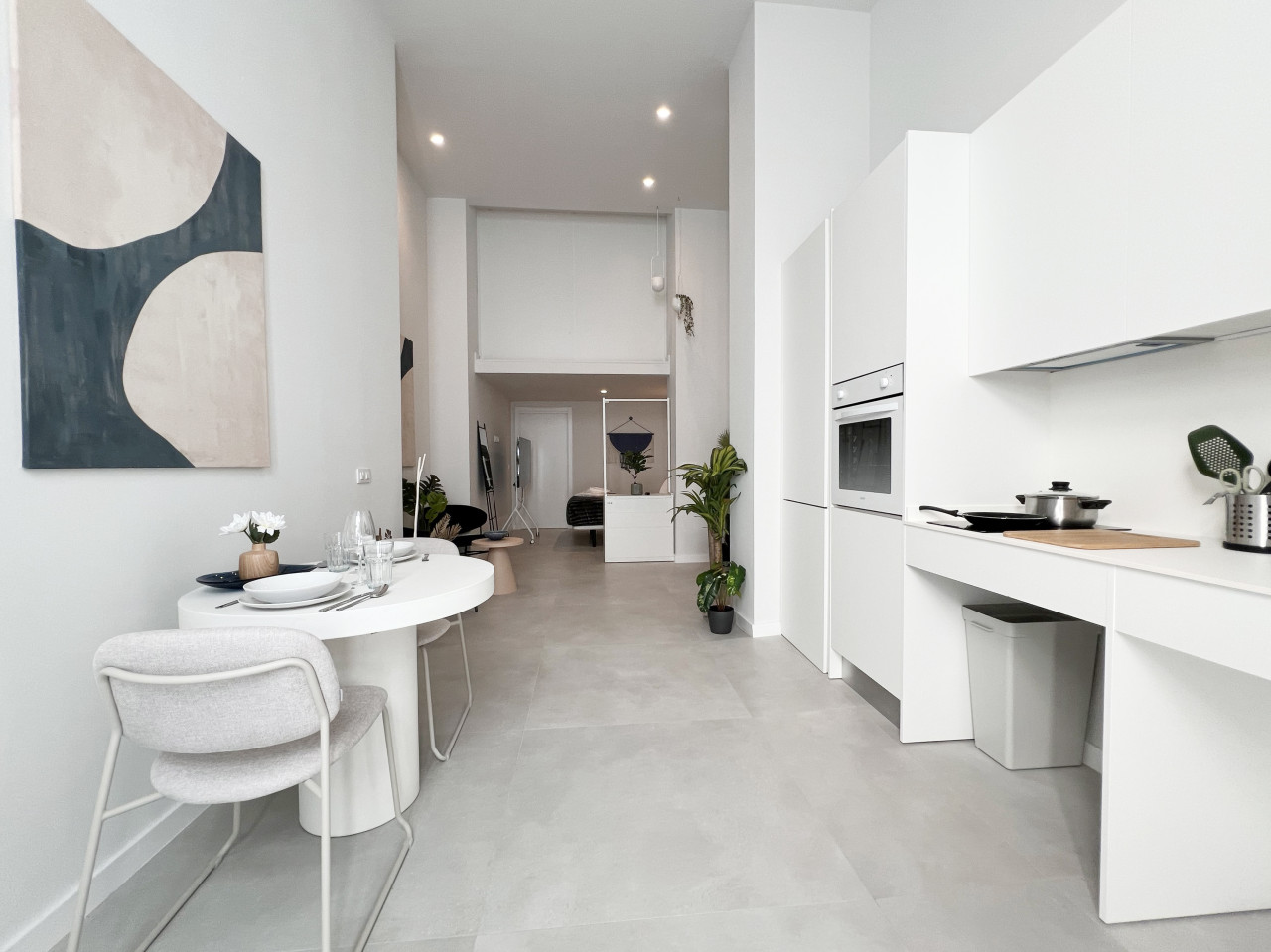 Interior de un loft en Nou Moles