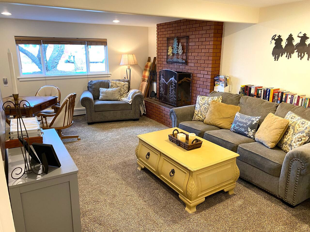 Family room with game table
