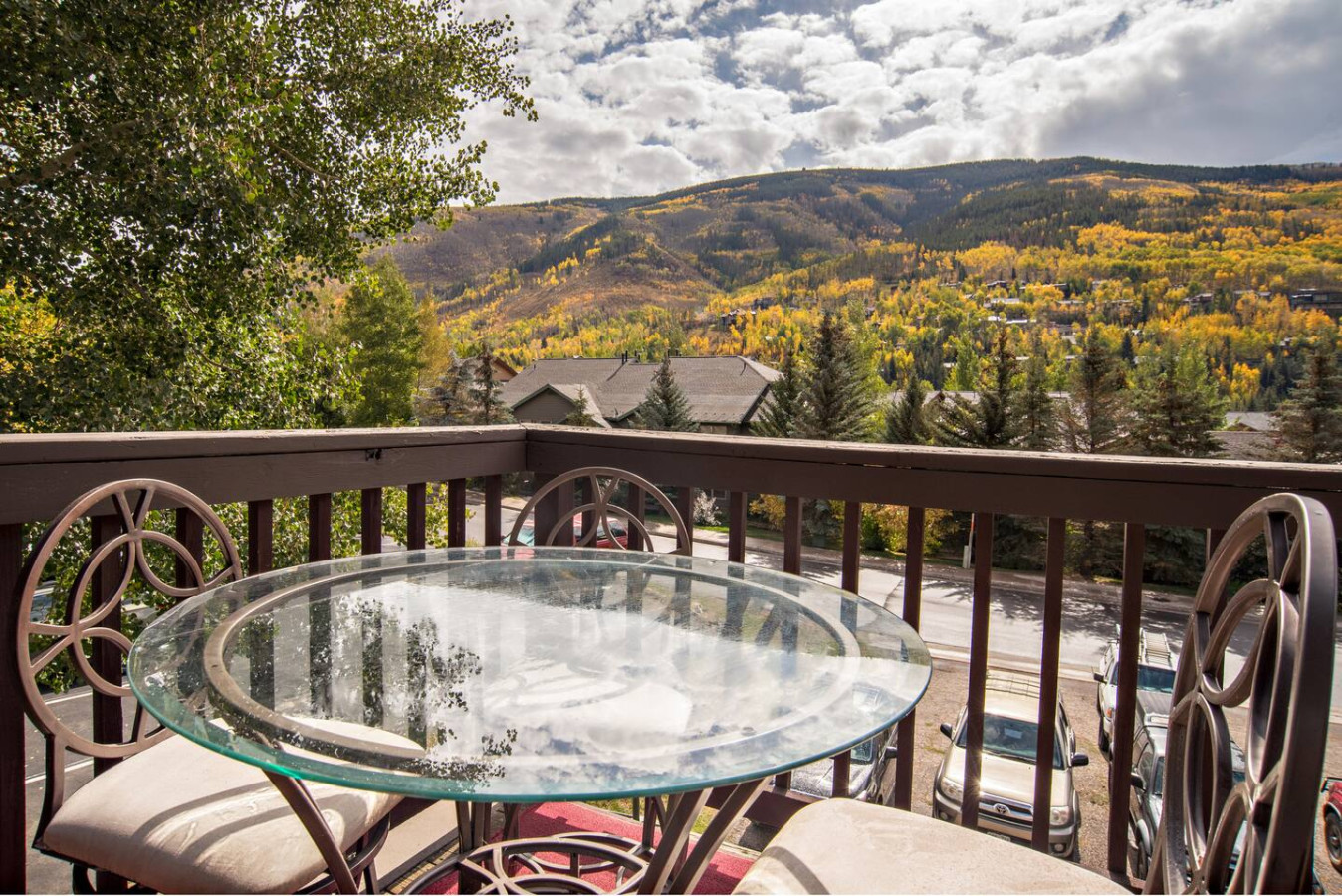 Mountain views from deck