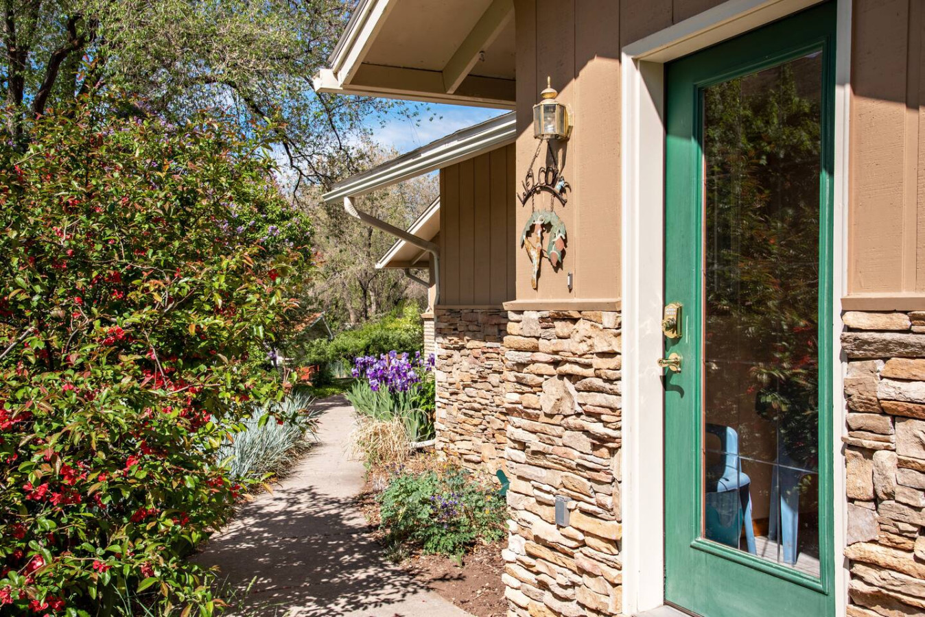 Walkway and entrance into Hauptli House