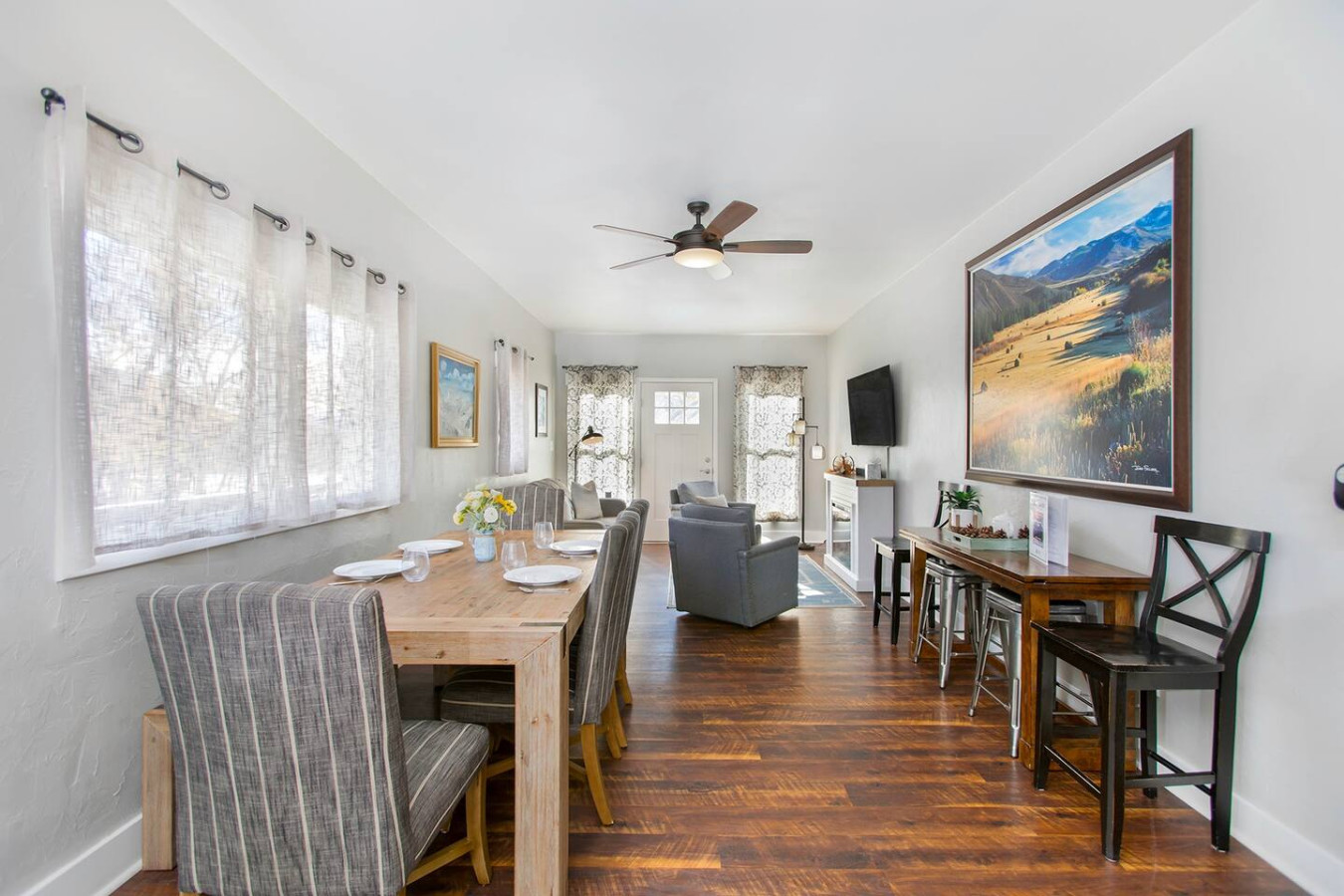 Dining and living room