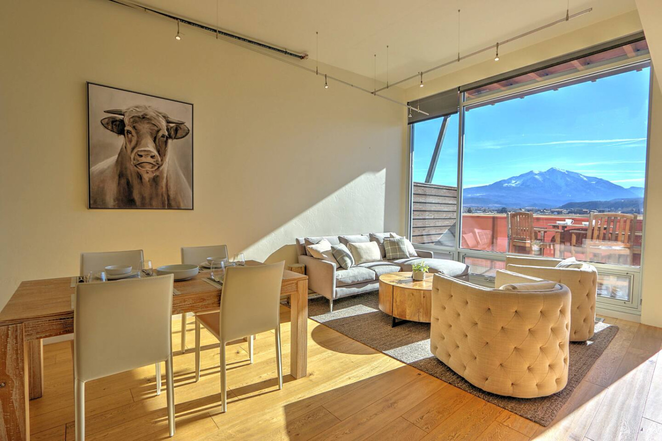 Modern Industrial Condo w/Spectacular Sopris Views