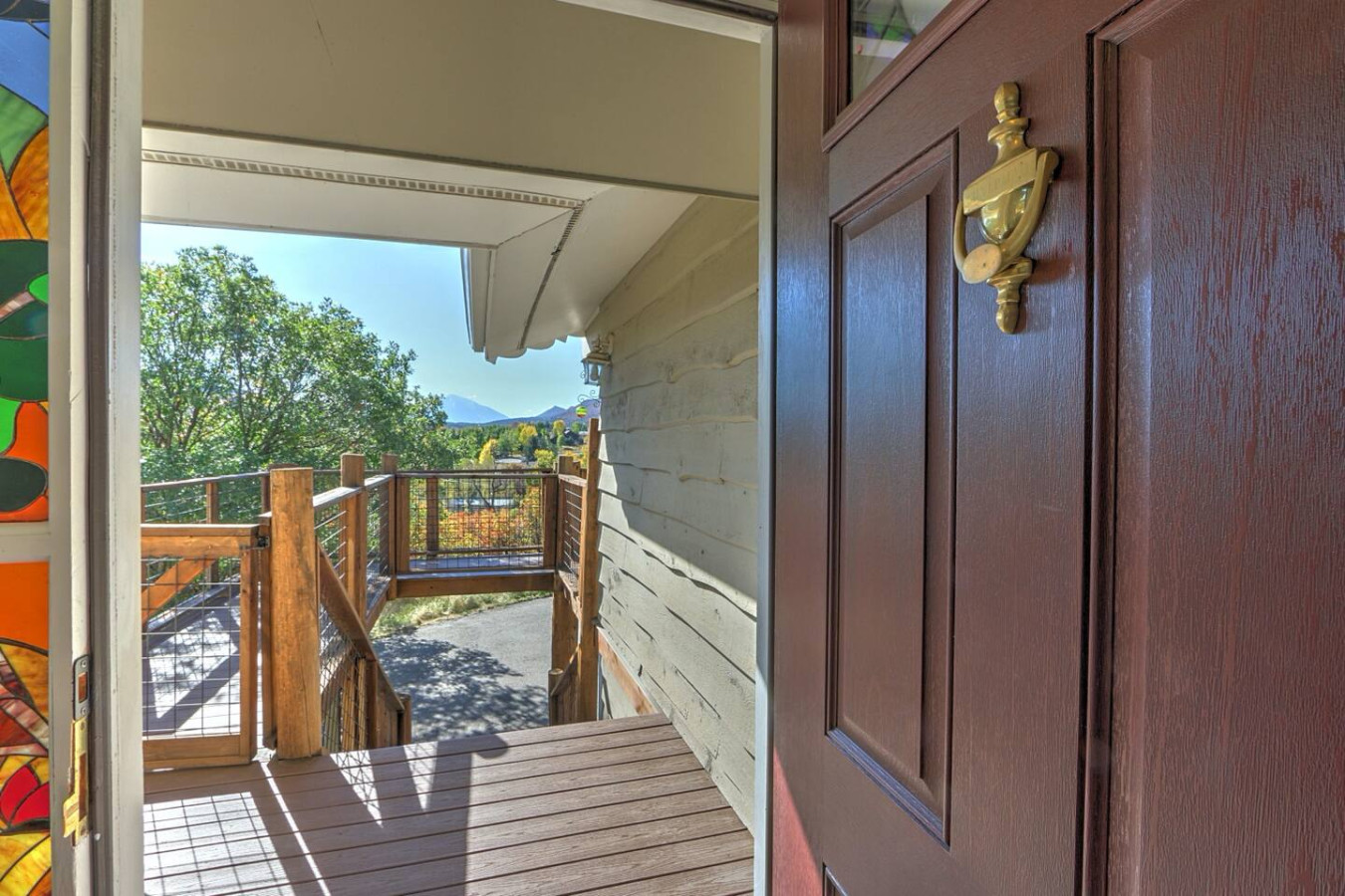 Main entrance, upper level