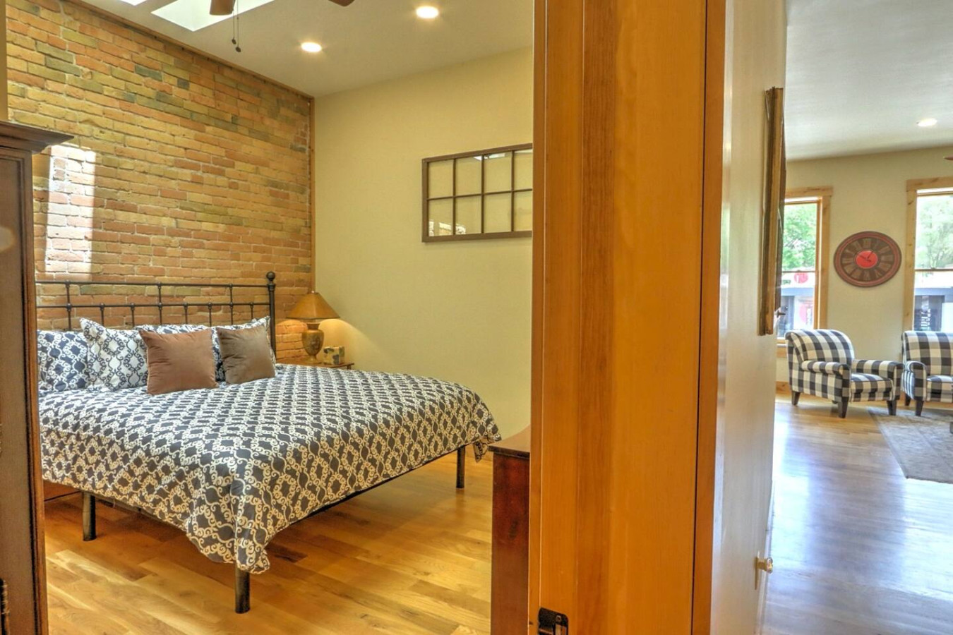 Bedroom with king bed