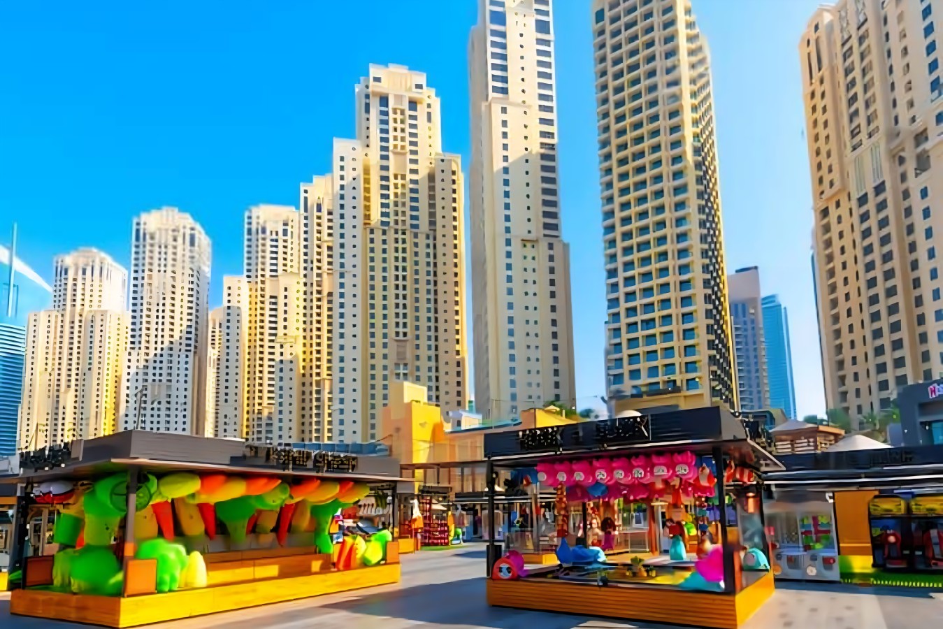 Vibrant Community: Step into the heart of Dubai's lively atmosphere and colorful markets!