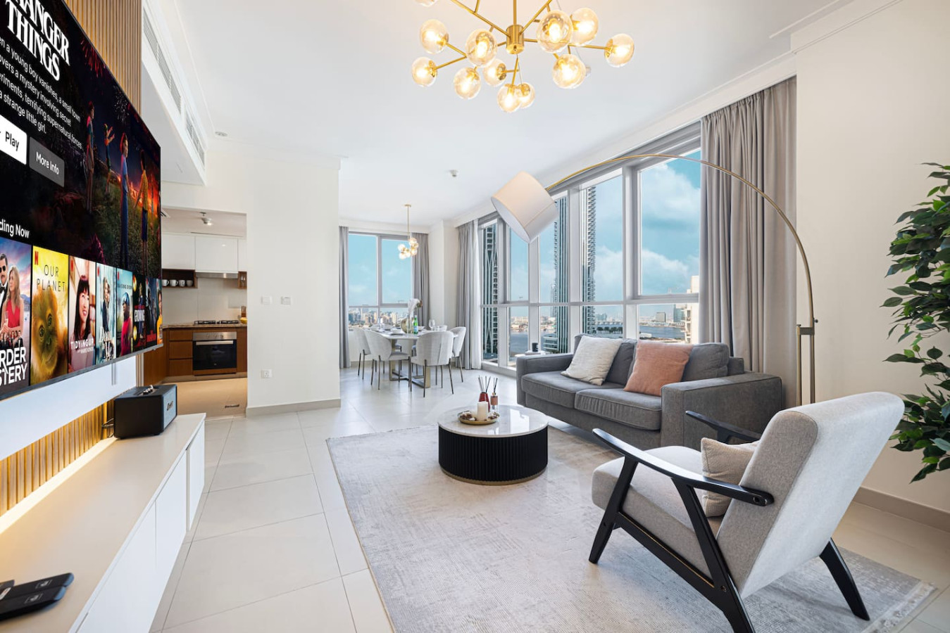 Huge 1BR in Creek Harbour with City View and Pool