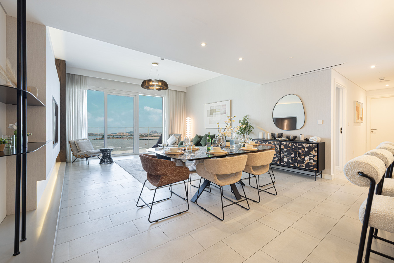 Beachfront 4BR at La Vie JBR | Panoramic Sea Views