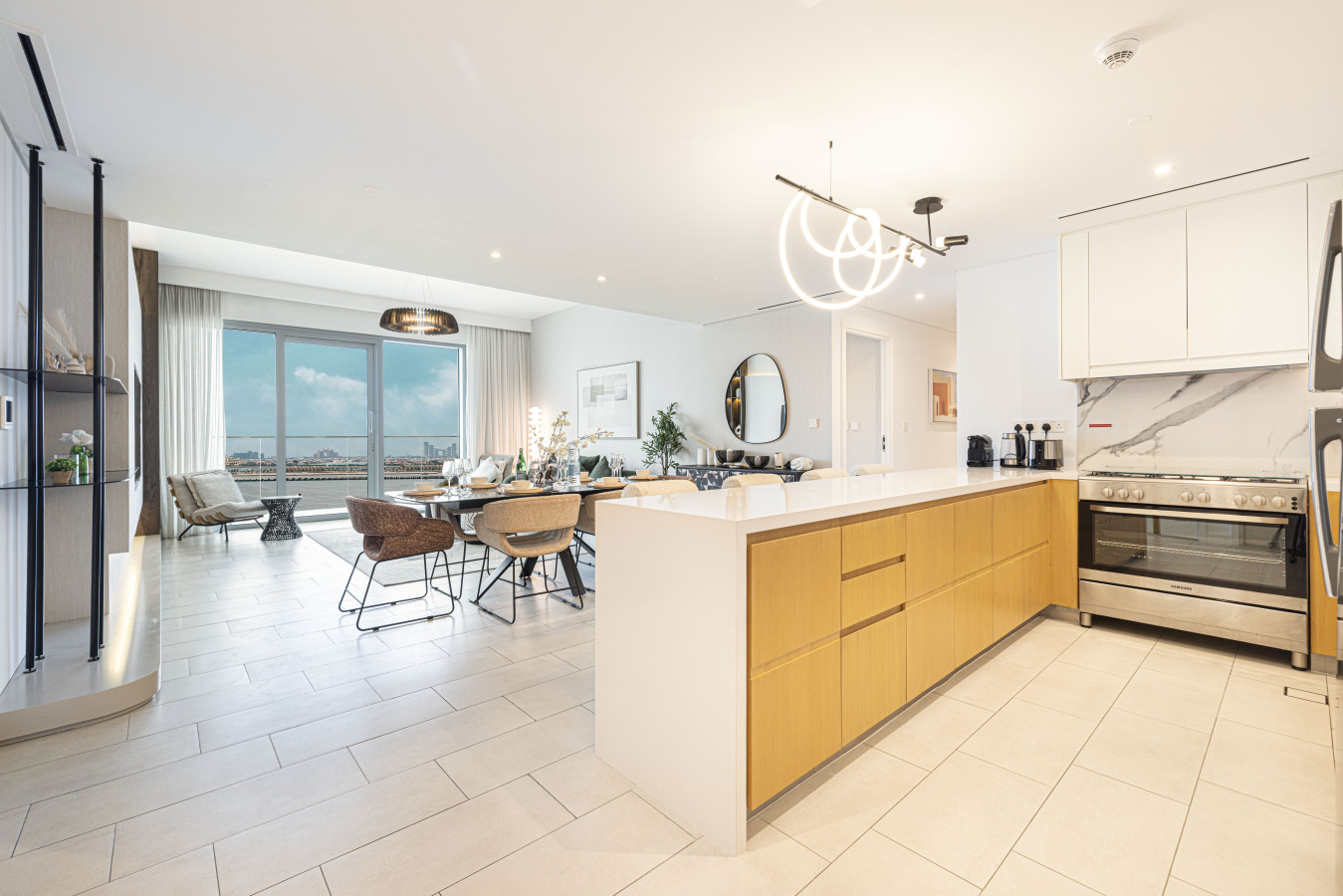 Beachfront 4BR at La Vie JBR | Panoramic Sea Views