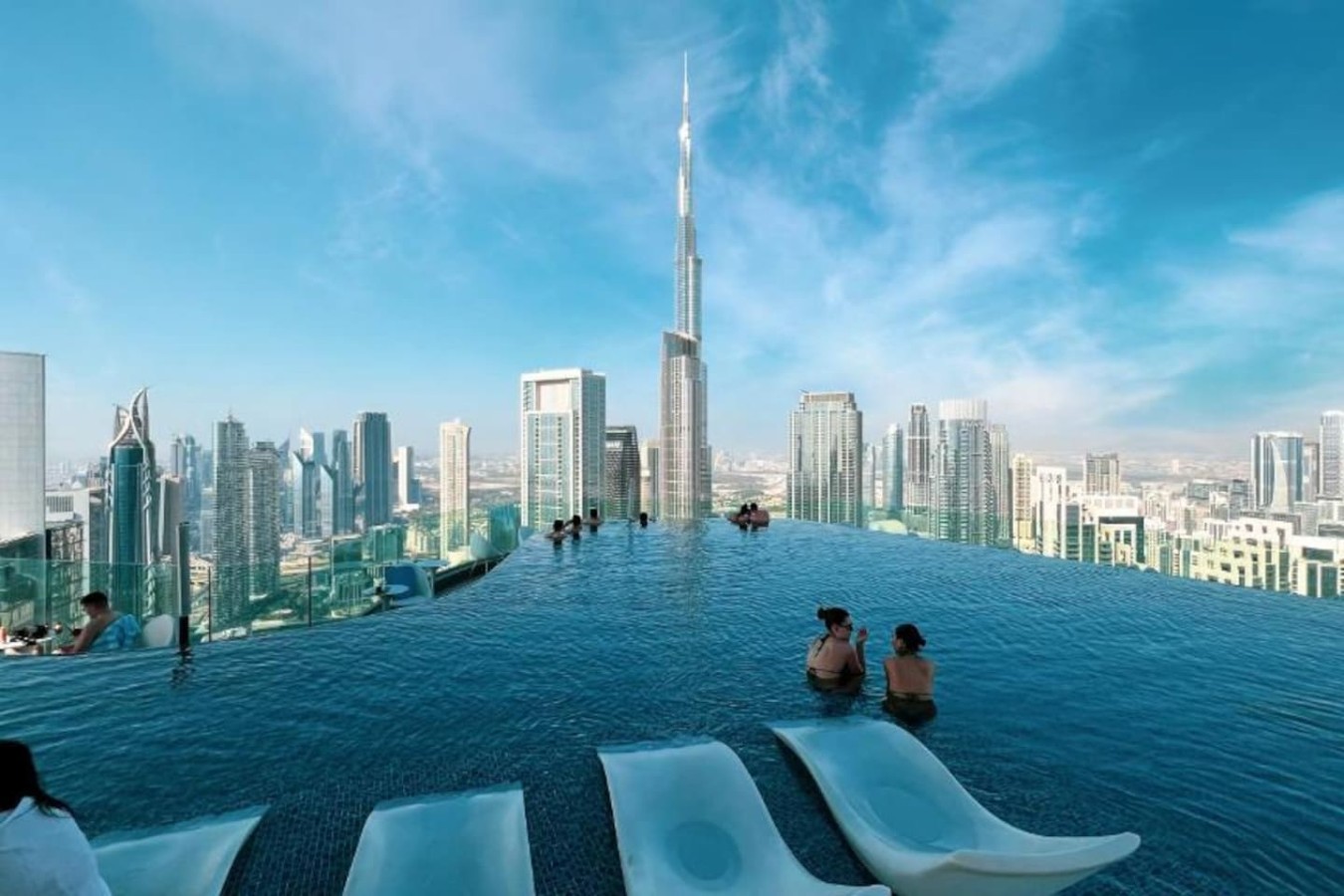 64th Floor Infinity Pool w Spa | Dubai Mall 10 Mins