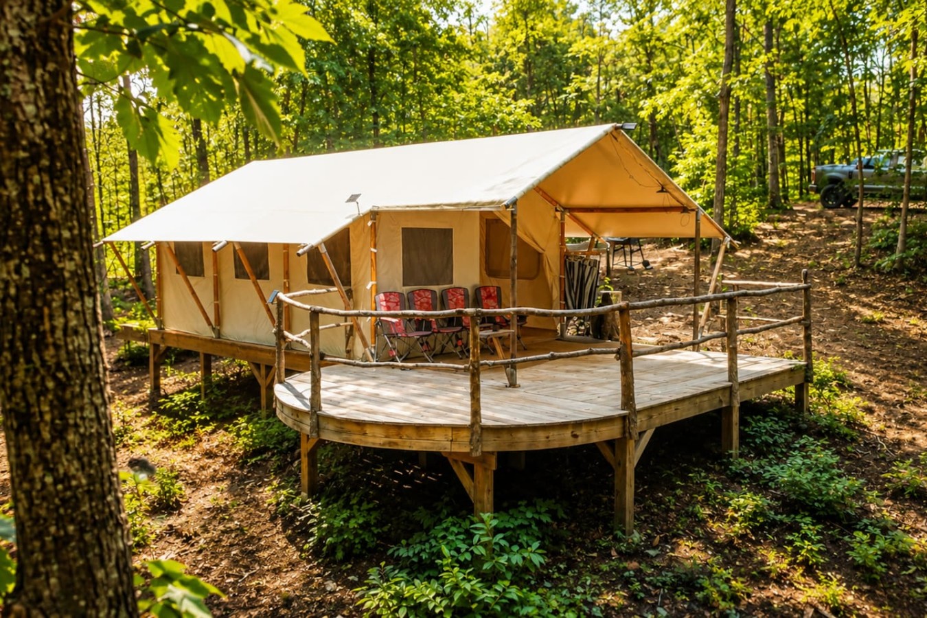 Off-Grid Glamping Retreat | 180 Private Acres Site 1