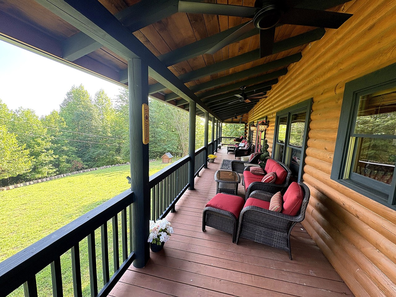 Porch swing view