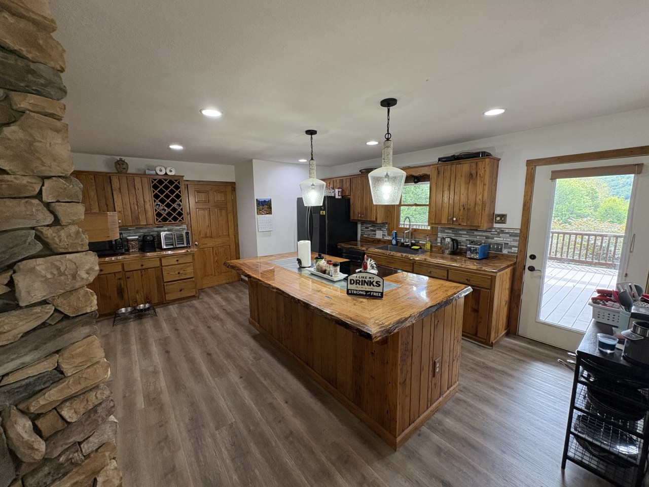 Kitchen island, with the deck just outside.jpg