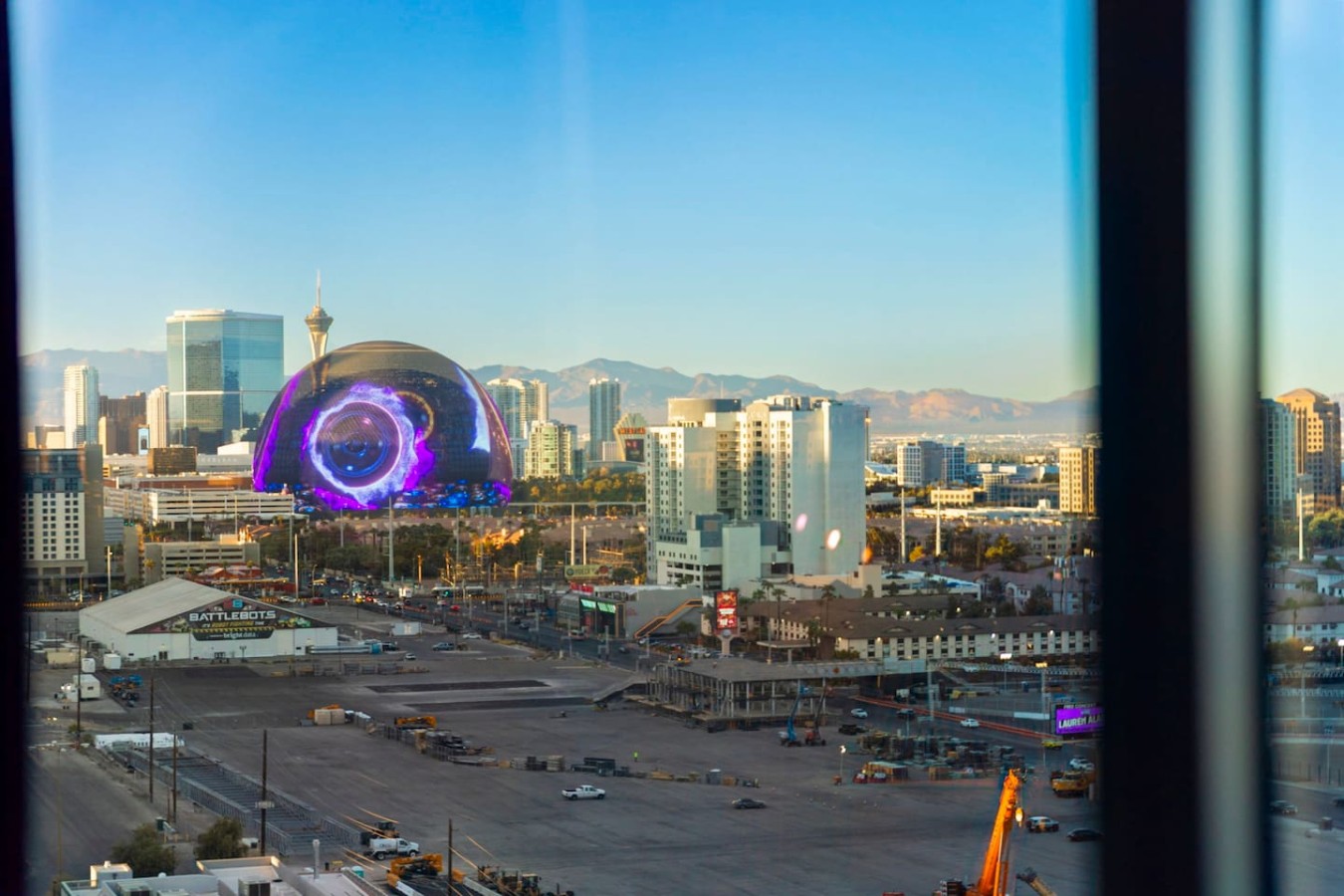 Modern Vegas Suite | Balcony + Sphere Views — gallery photograph 2