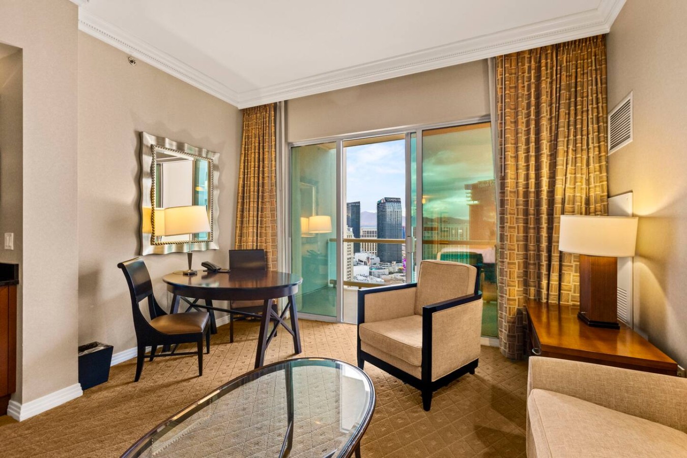 Vegas Sky Suite | Extended Balcony + Strip Views — gallery photograph 3