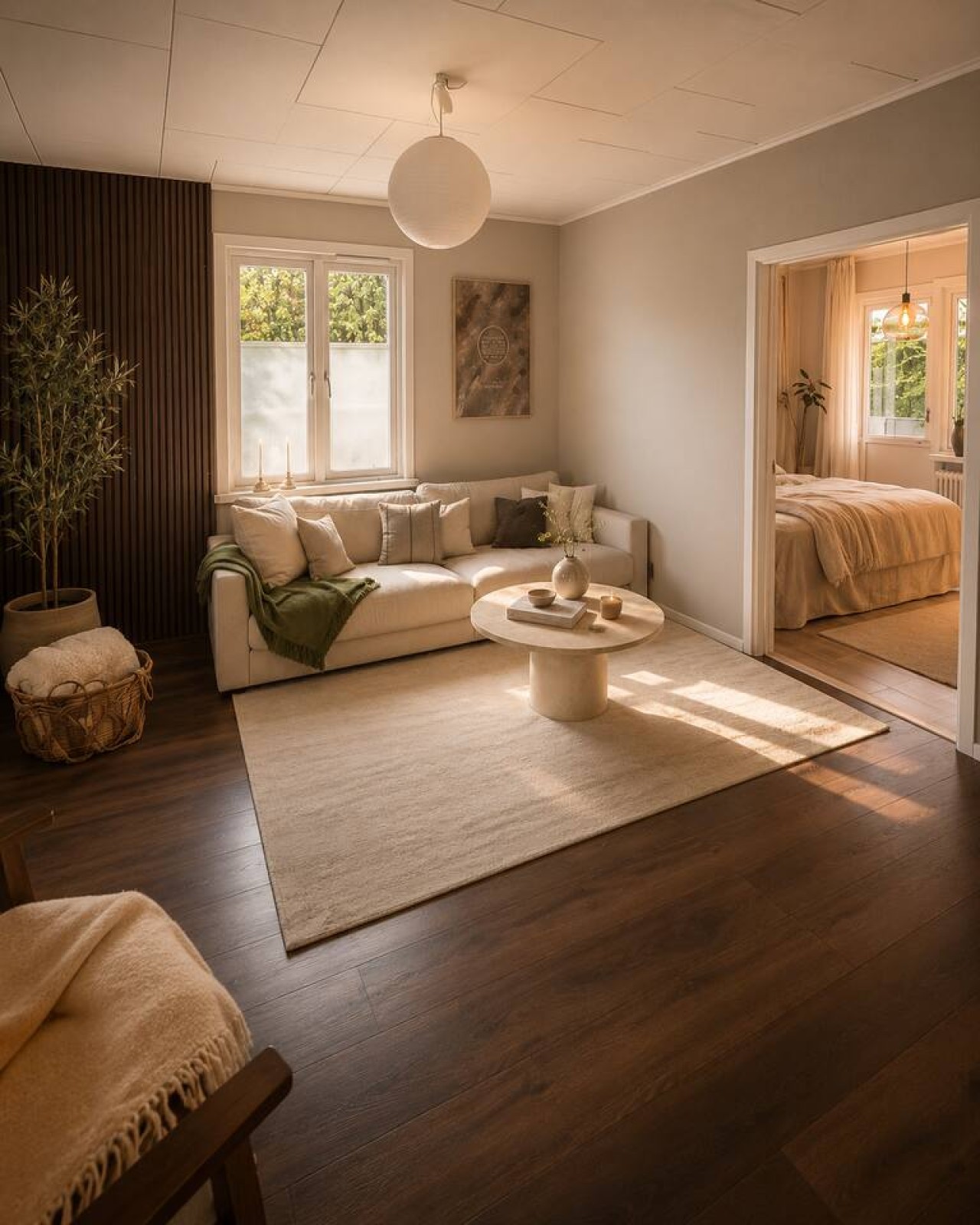 Bedroom in the house in Spanga, Stockholm