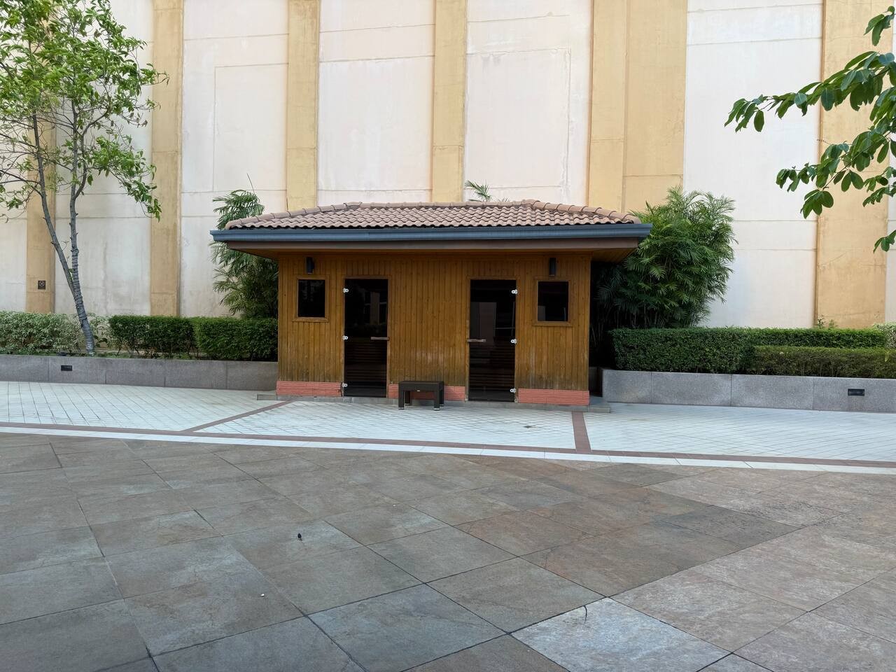 The 3rd floor is where you can find all the fun amenities like a badminton court, gym, sauna, and swimming pool.