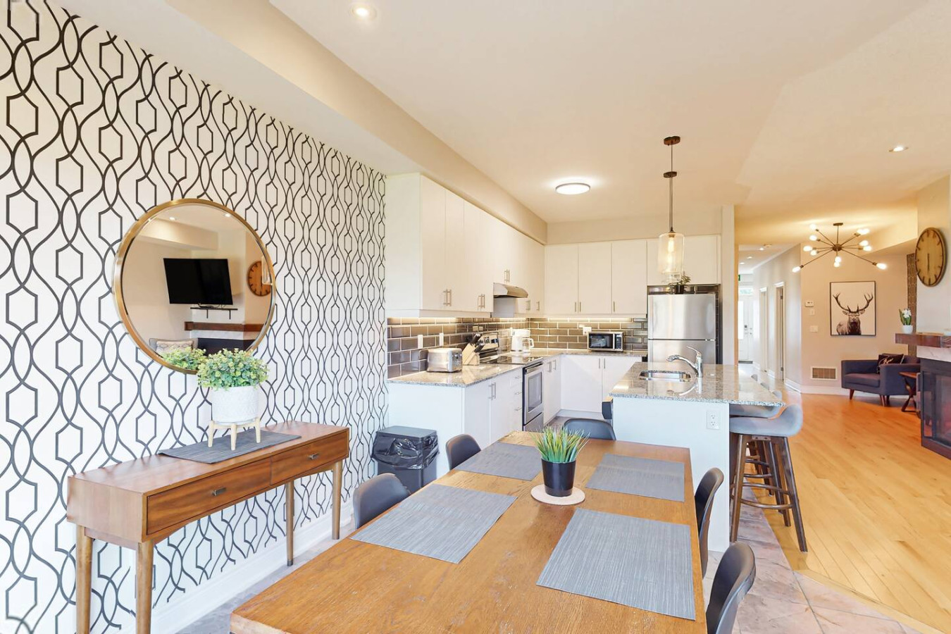 Family Townhome w/ Summer Pool | Photo 12