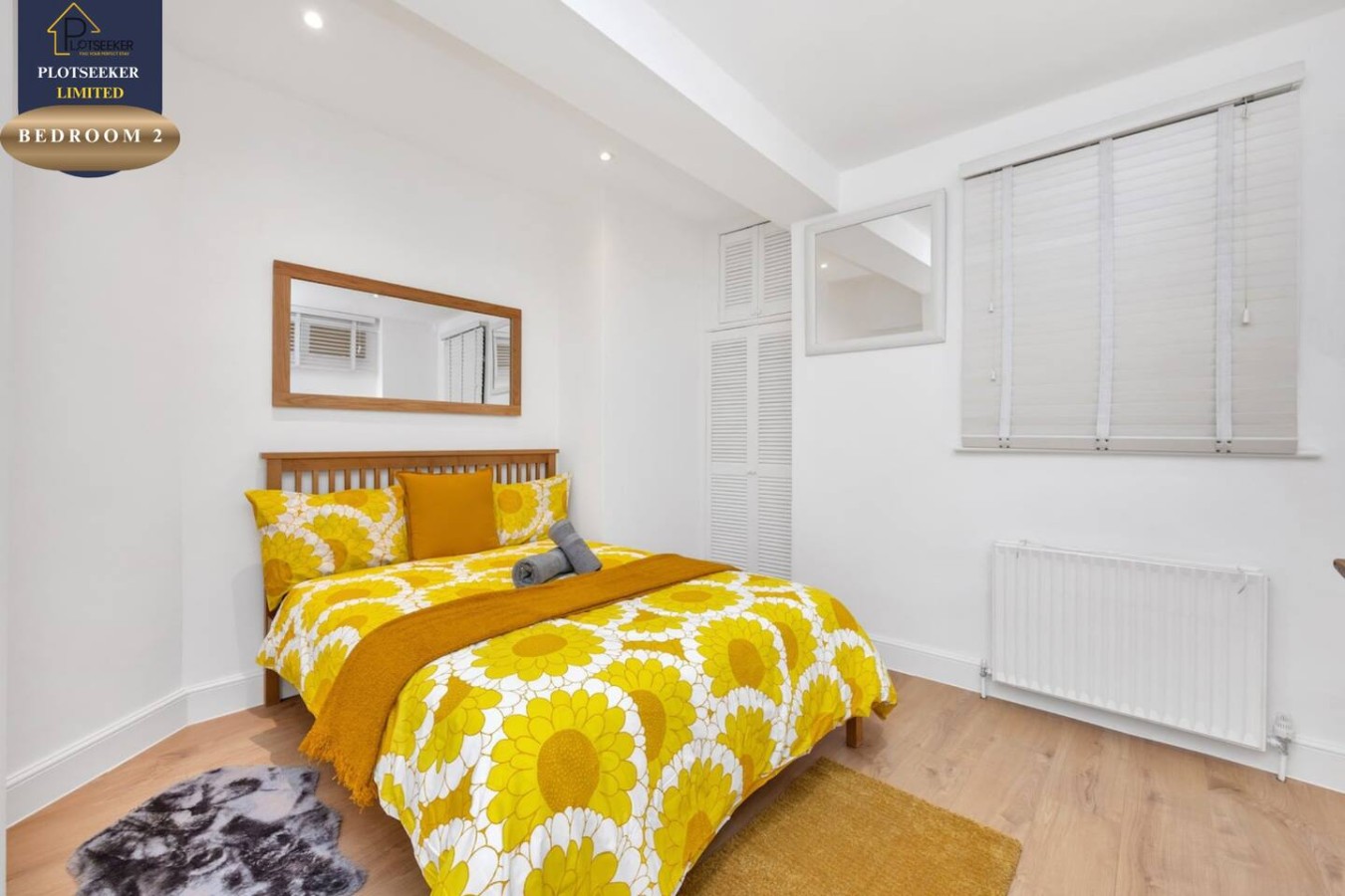 BEDROOM WITH ROOM DARKENING SHADES