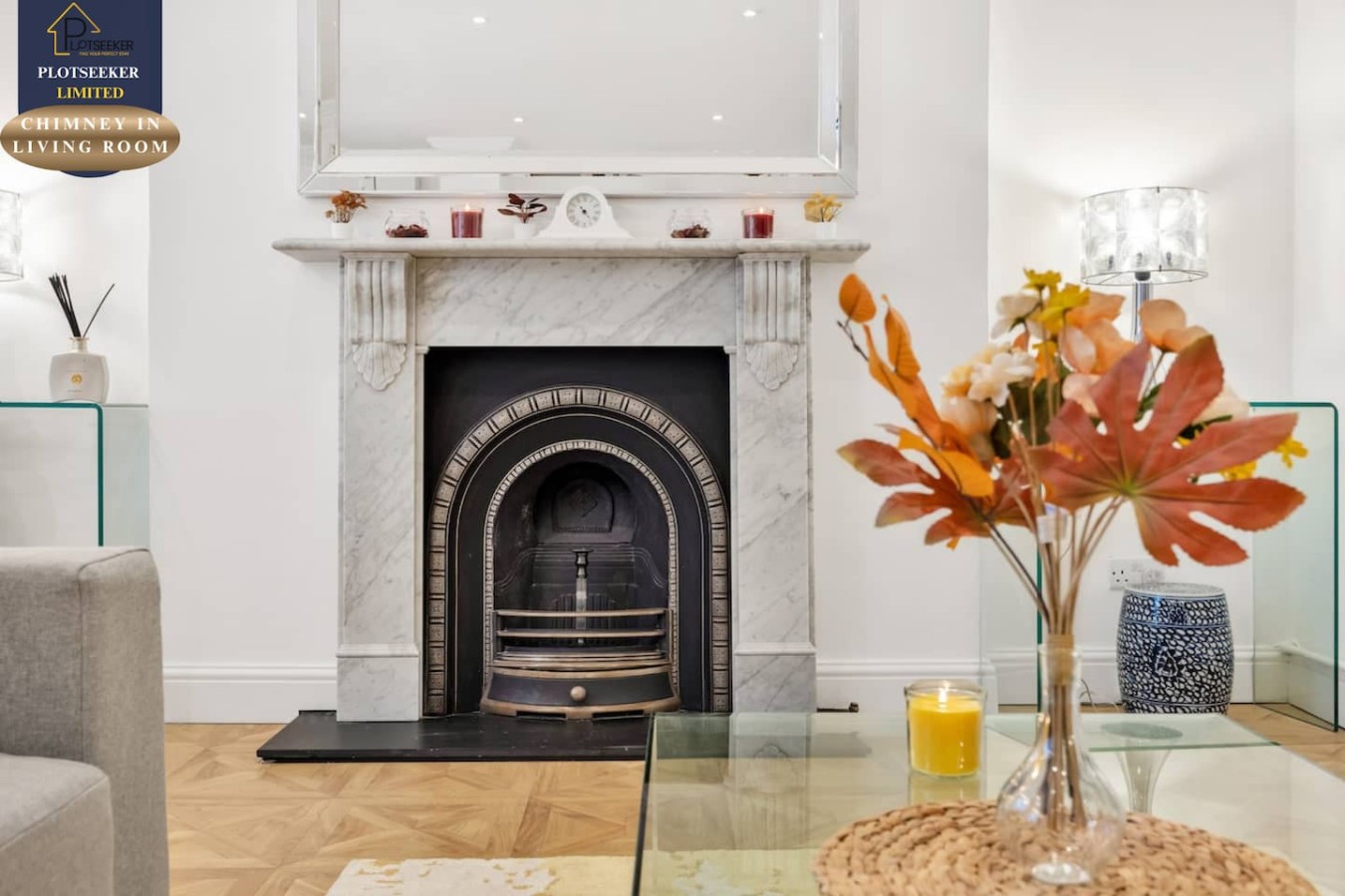 CHIMNEY IN LIVING ROOM