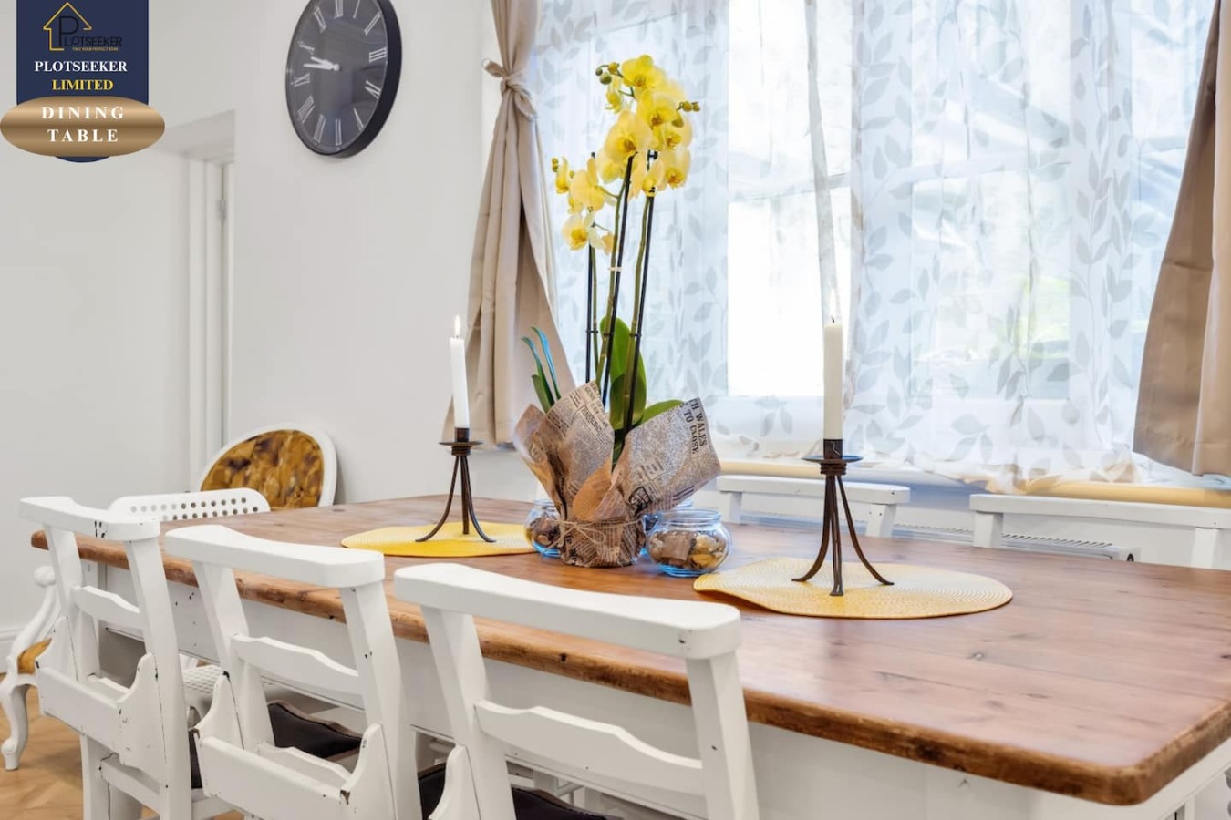 DINING TABLE SEATS 8