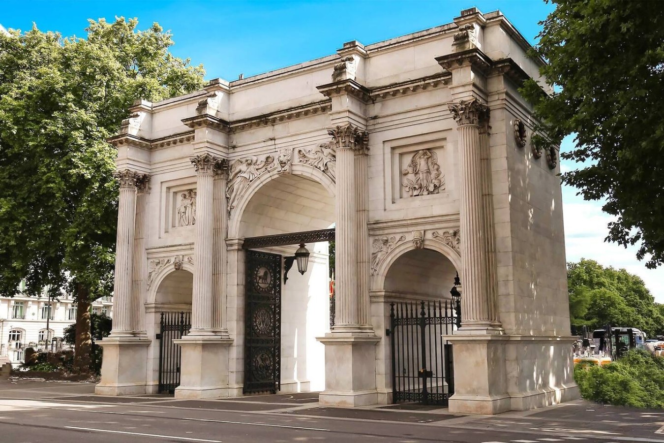 Marble Arch — an iconic London landmark.