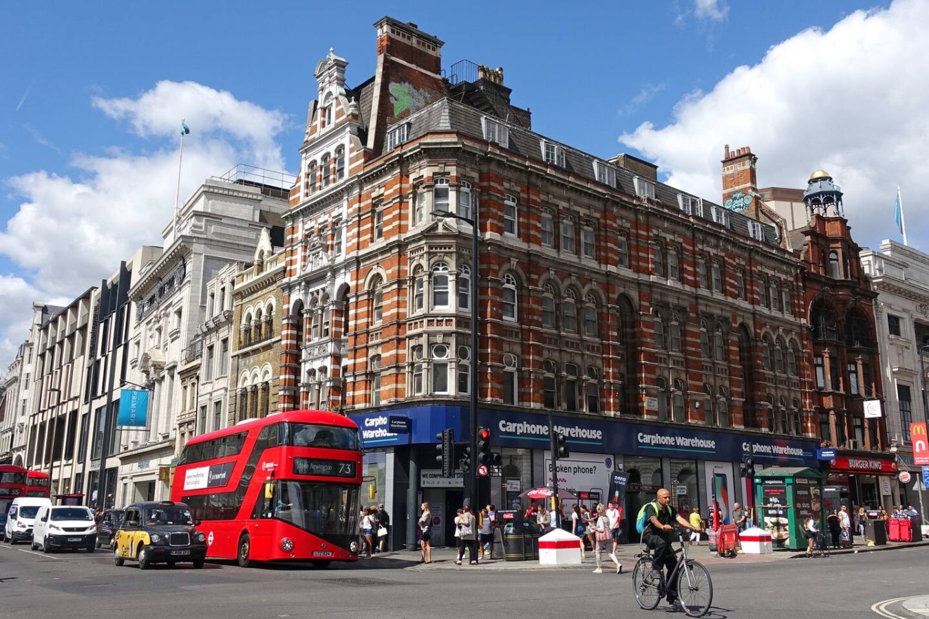 Tottenham Court Road — 10 min walk Bustling shopping district with gadgets, fashion, and lively street energy.