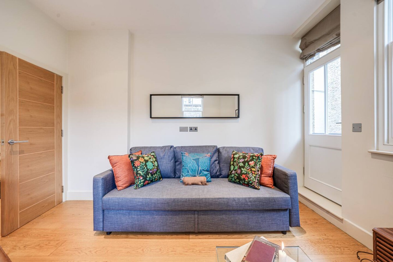 Sofa bed in living room
