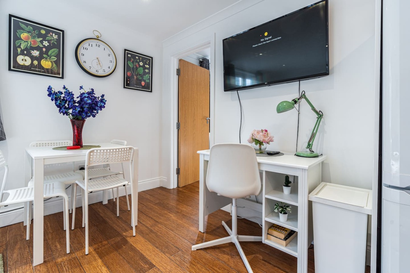 Workspace and dining area