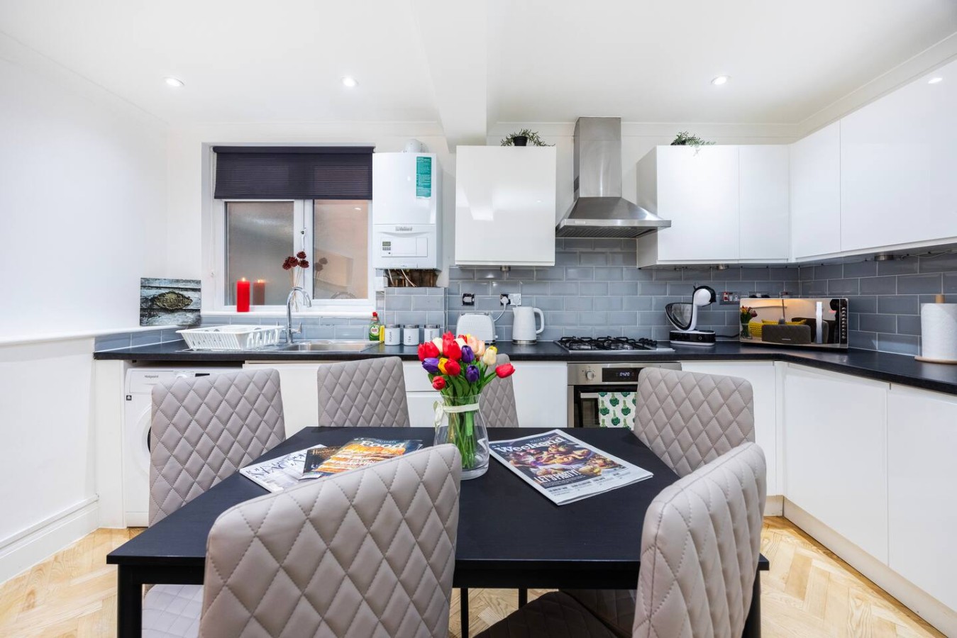 Dining Table with Kitchen