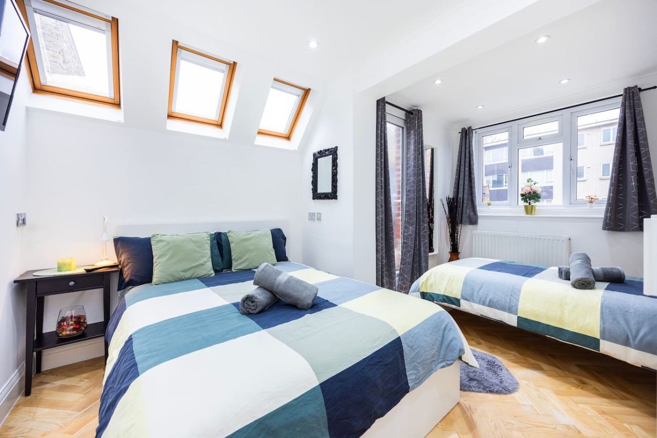 Double Bed & Single Bed