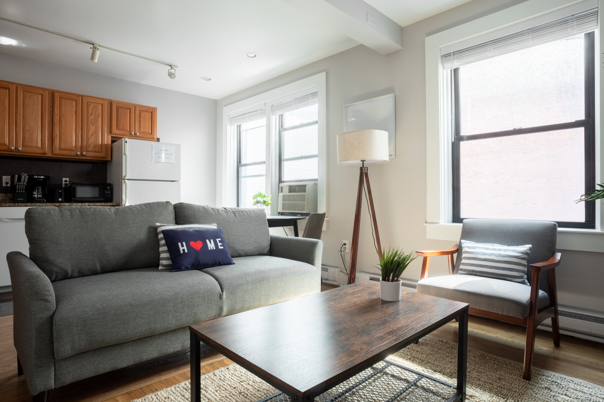 Modern Kitchen And Laundry Convenience - Stylish Urban Retreat - Boston, MA