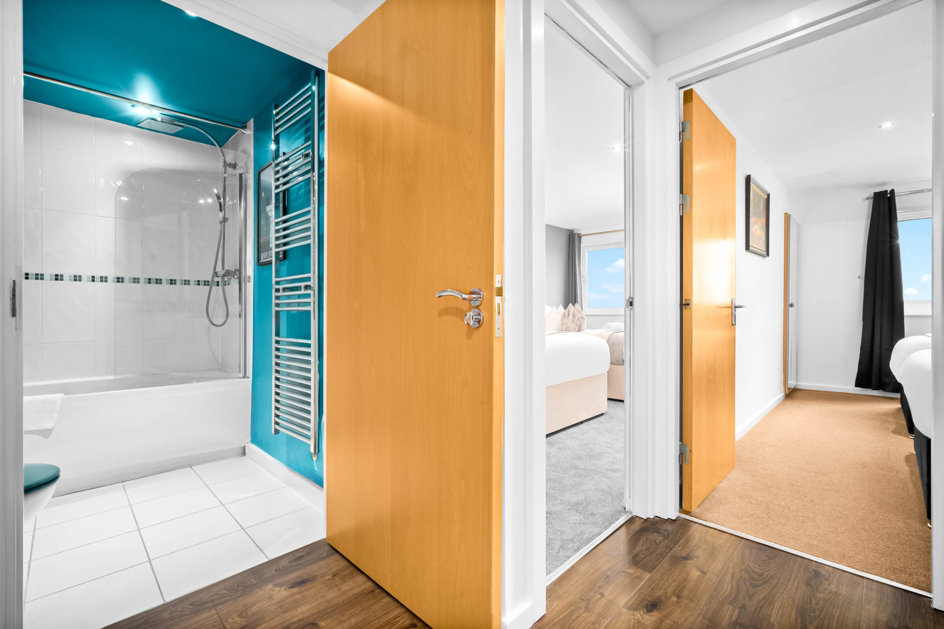 Luxe Two Bed Apartment - City Centre - Balcony & Parking in Masshouse Ln, Birmingham B5 5JF, UK - Property image 48 - VivreStays