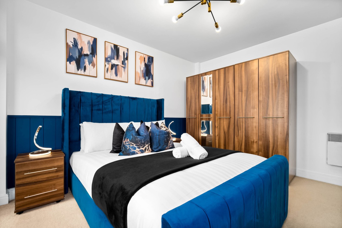 Luxury 2 Bed Apartment - Parking - JQ - City Centre - Bedroom TV in 100 Warstone Ln, Birmingham B18 6NP, UK - Property image 16 - VivreStays