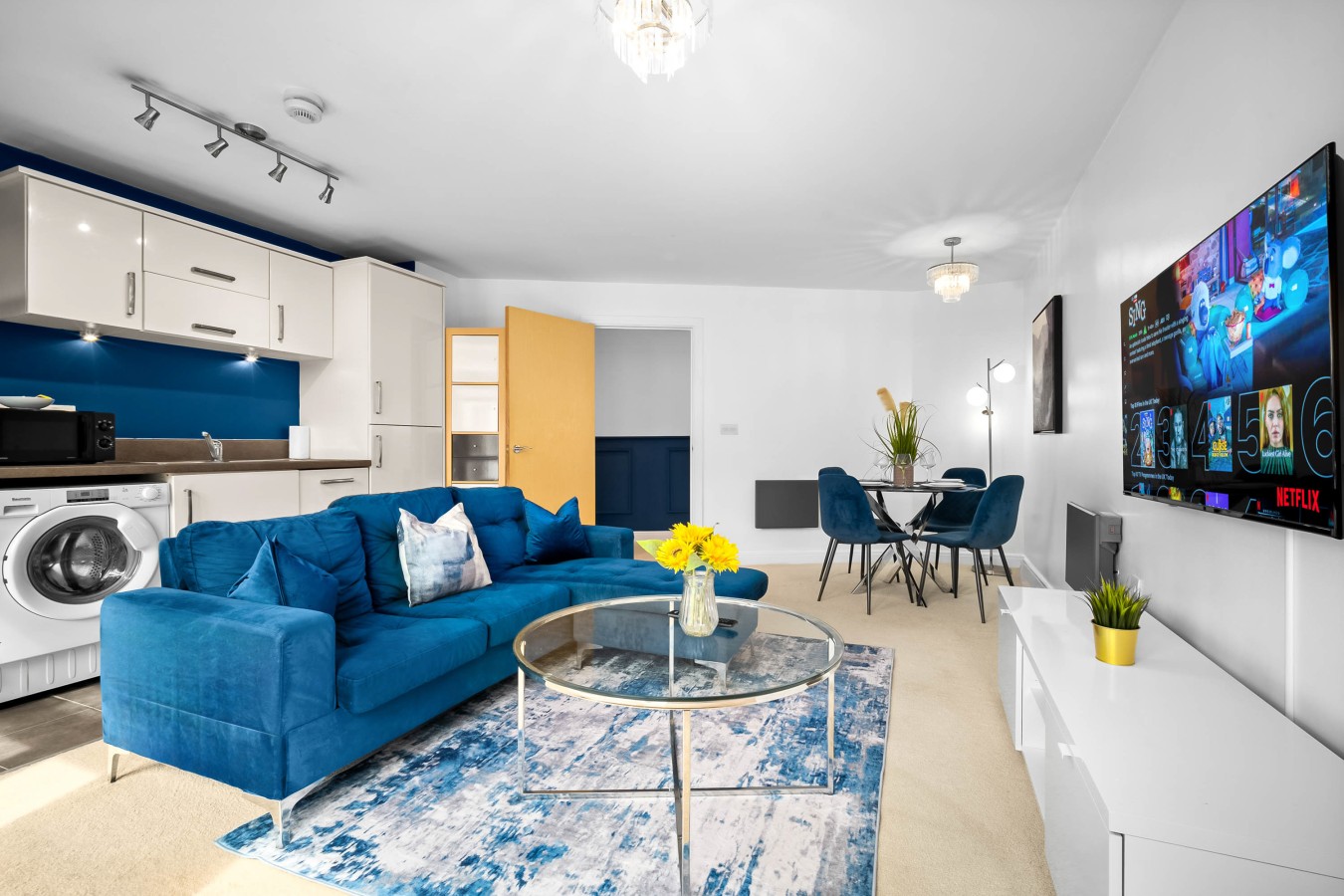 Luxury 2 Bed Apartment - Parking - JQ - City Centre - Bedroom TV in 100 Warstone Ln, Birmingham B18 6NP, UK - Property image 27 - VivreStays