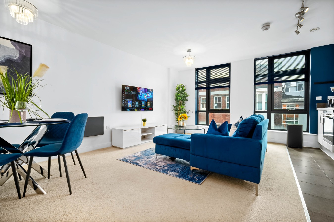 Luxury 2 Bed Apartment - Parking - JQ - City Centre - Bedroom TV in 100 Warstone Ln, Birmingham B18 6NP, UK - Property image 10 - VivreStays
