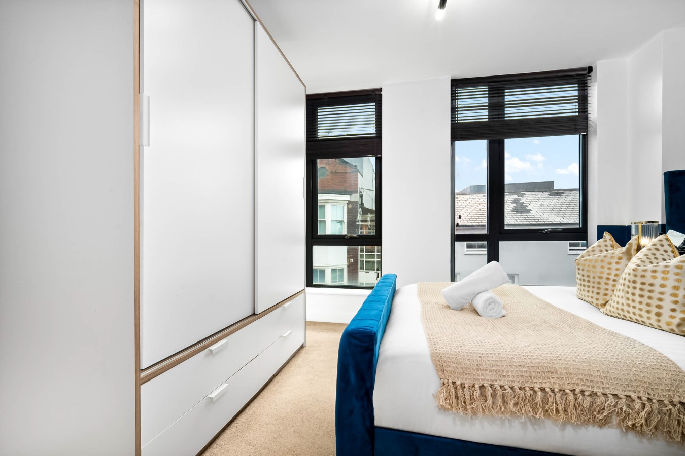 Luxury 2 Bed Apartment - Parking - JQ - City Centre - Bedroom TV in 100 Warstone Ln, Birmingham B18 6NP, UK - Property image 42 - VivreStays