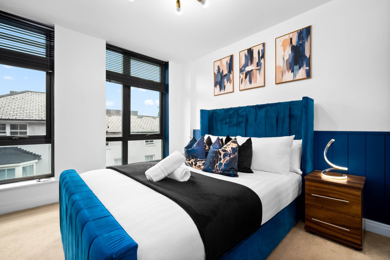 Luxury 2 Bed Apartment - Parking - JQ - City Centre - Bedroom TV in 100 Warstone Ln, Birmingham B18 6NP, UK - Property image 2 - VivreStays