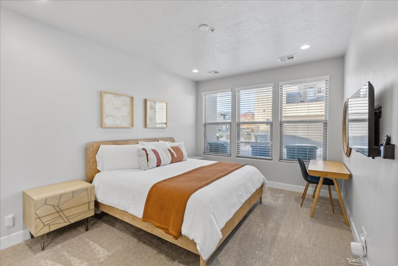 Master bedroom with king