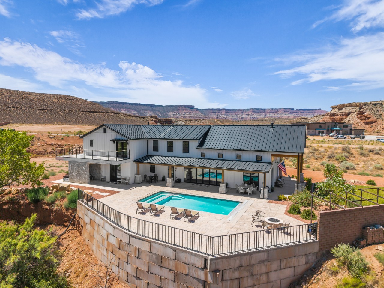 Home exterior - private pool by the river