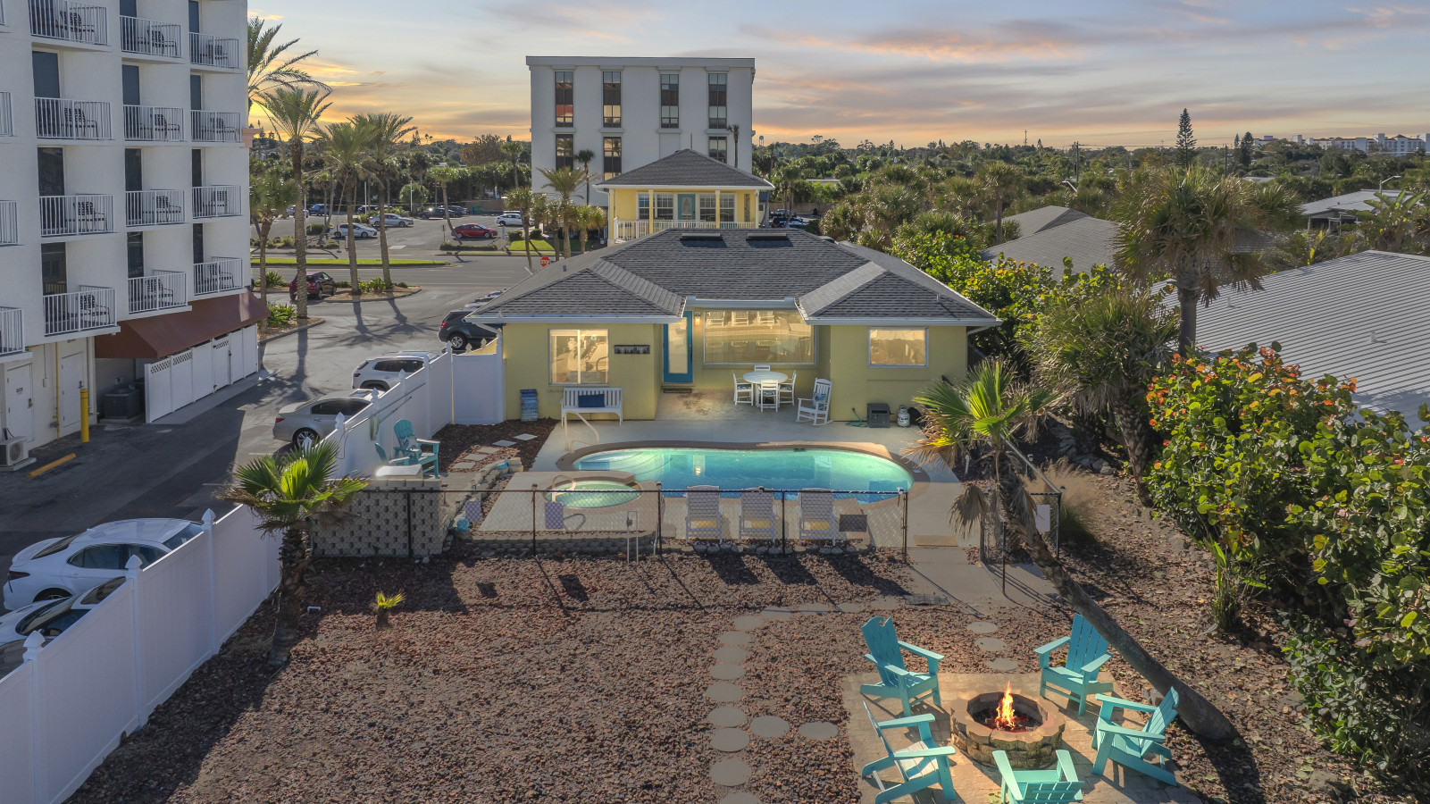 Seaside Serenity-Pool, Fire pit, Beachfront Massive Ocean Deck 5