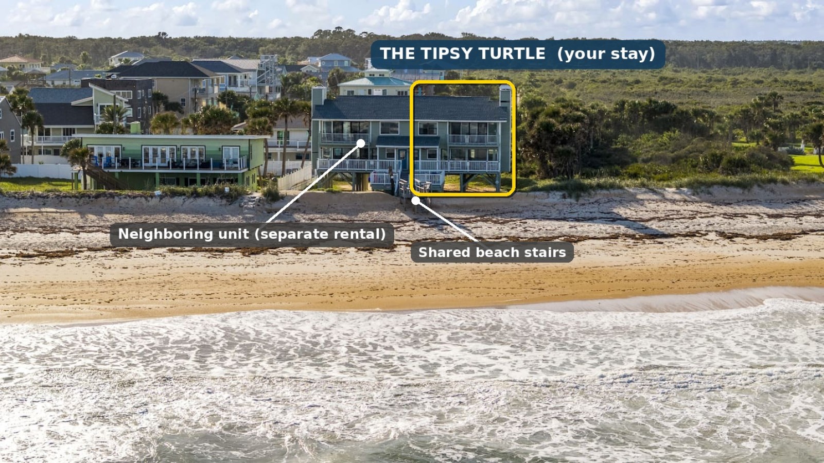 The Tipsy Turtle Direct Oceanfront