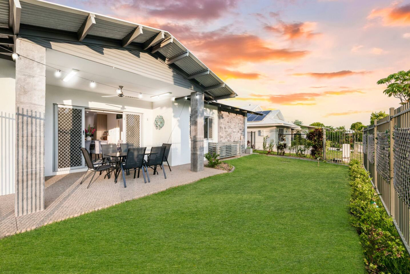Zenhouse Stylish 3BR - Experience the joys of al fresco dining on our spacious porch, surrounded by the sights and sounds of nature