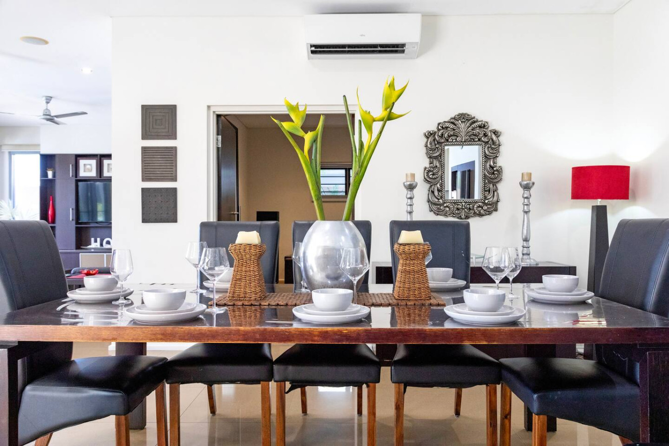 ZenLux: Bayview Bliss Luxury Marina Mansion- Gather 'round our elegant dining table for unforgettable meals and cherished moments with loved ones
