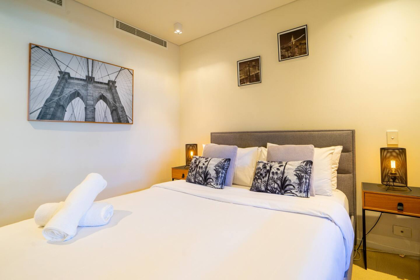 Zen Seaside 1BR Waterfront Apt - Relax and recharge. Our stylish bedroom is designed with your comfort and well-being in mind
